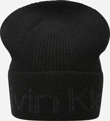 Bonnet Calvin Klein en noir : devant