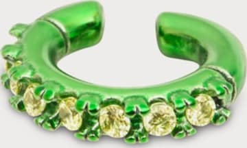 YParis Ohrringe 'Ear cuff Abi S SG' in Grün: Vorderseite