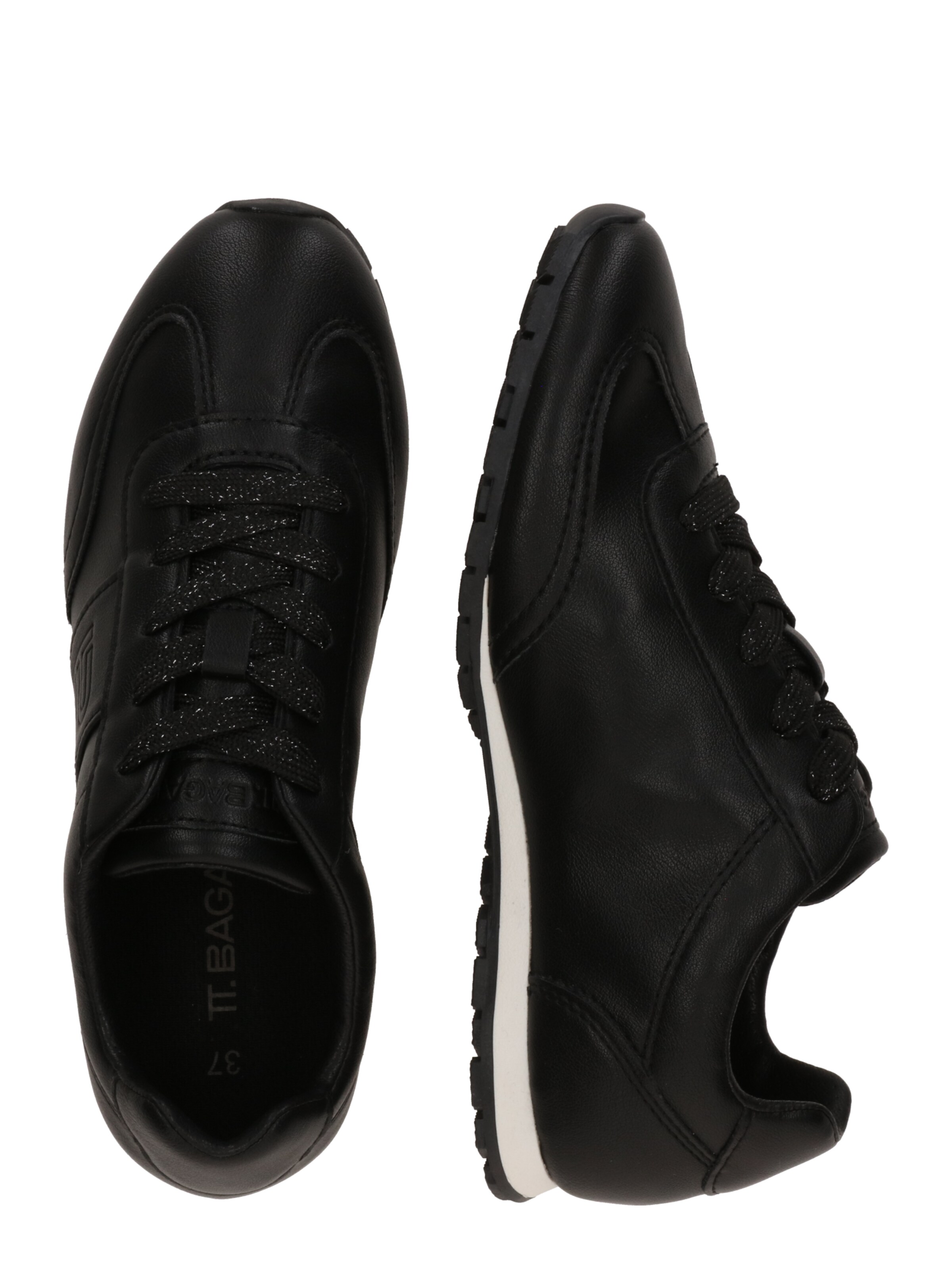 TT. BAGATT Σνίκερ χαμηλό σε μαύρο