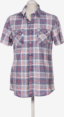 GUESS Button Up Shirt in M in Blue: front