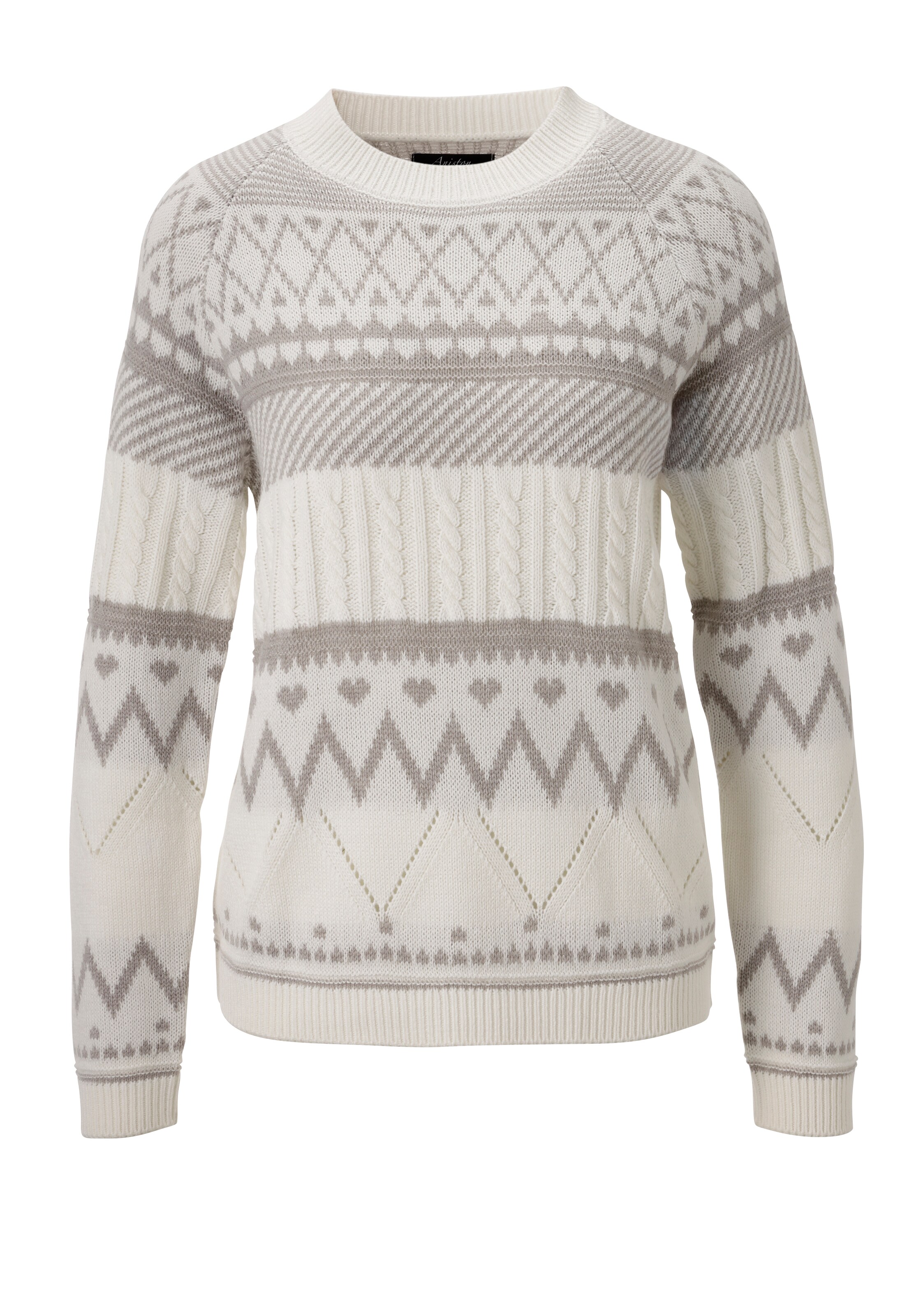 Aniston CASUAL Pullover in Grau: Vorderseite