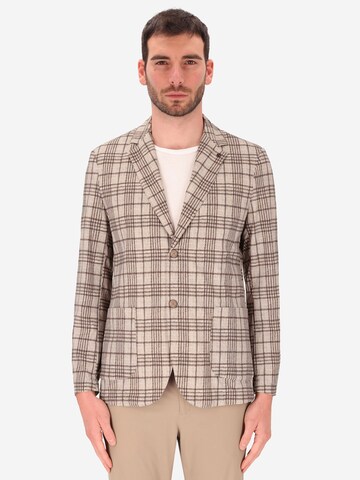 Distretto12 Regular Fit Sakko 'Ballart' in Braun: Vorderseite