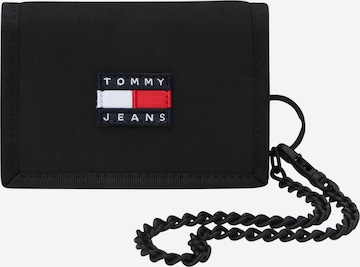 Tommy Jeans Wallet in Black: front