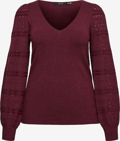 Vero Moda Curve Džemperis 'VMCNEWLIMONE' pieejams XL-XXL, krāsa - vīnsarkans, Preces skats