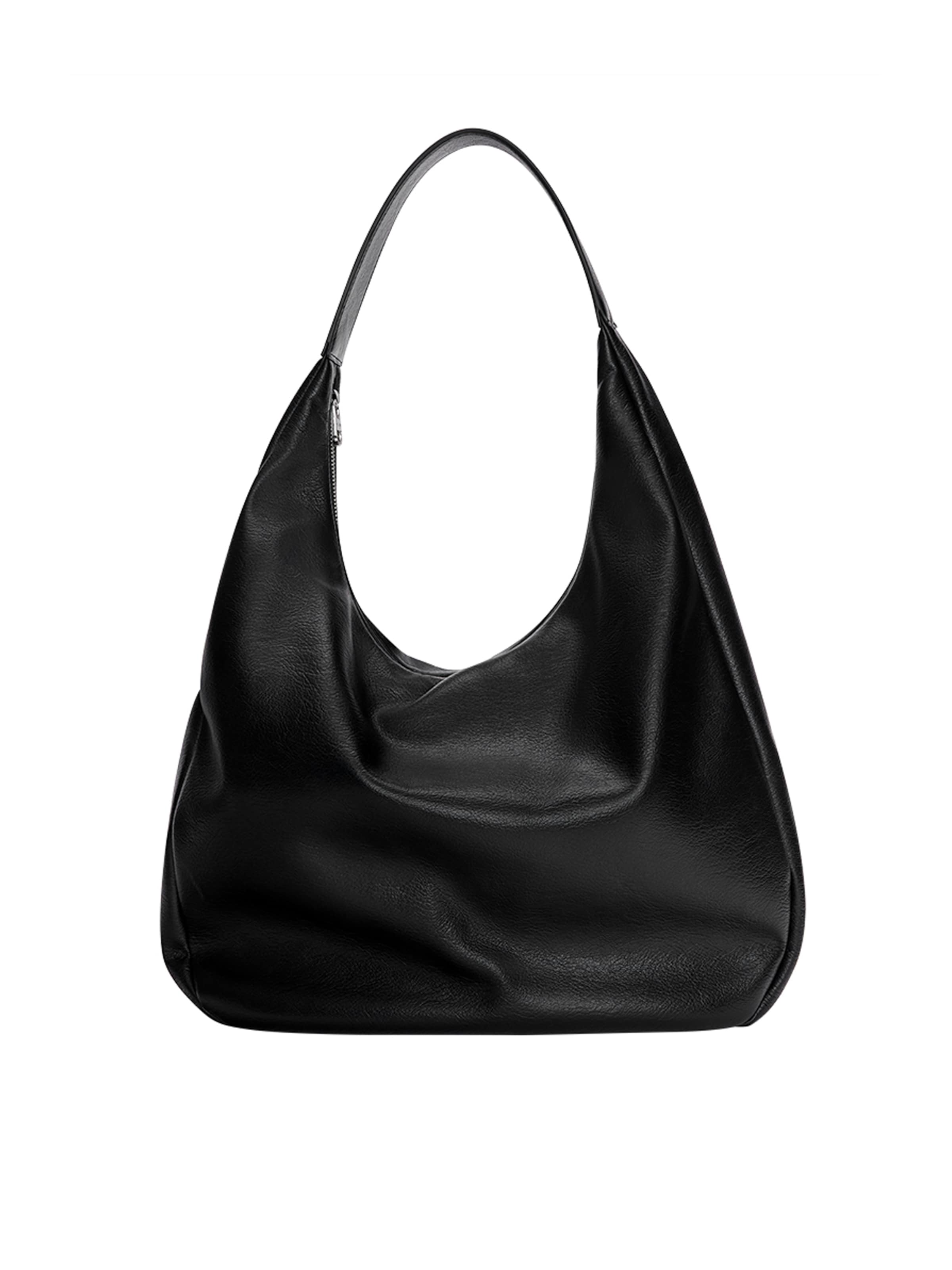 Pull&Bear Taška přes rameno – černá: přední strana