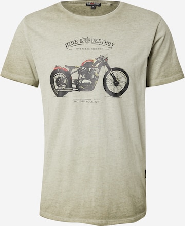 žalia Key Largo Marškinėliai 'Destroy': priekis