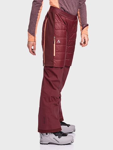 Schöffel Regular Outdoor trousers ' Schlern' in Red