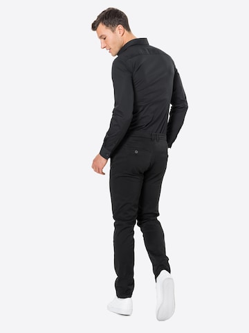 Casual Fridayregular Chino hlače 'Viggo' - crna boja
