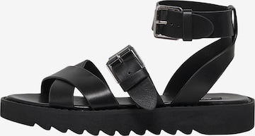 ONLY Sandalen met riem 'Malu' in Zwart: voorkant