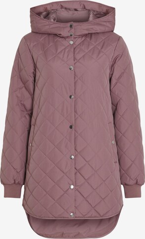 VILA Between-Seasons Coat in Pink: front