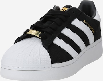 Sneaker low 'SUPERSTAR' de la ADIDAS ORIGINALS pe negru: față