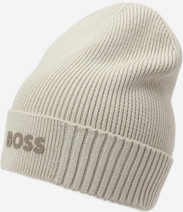 Bonnet 'Asic' BOSS en beige : devant