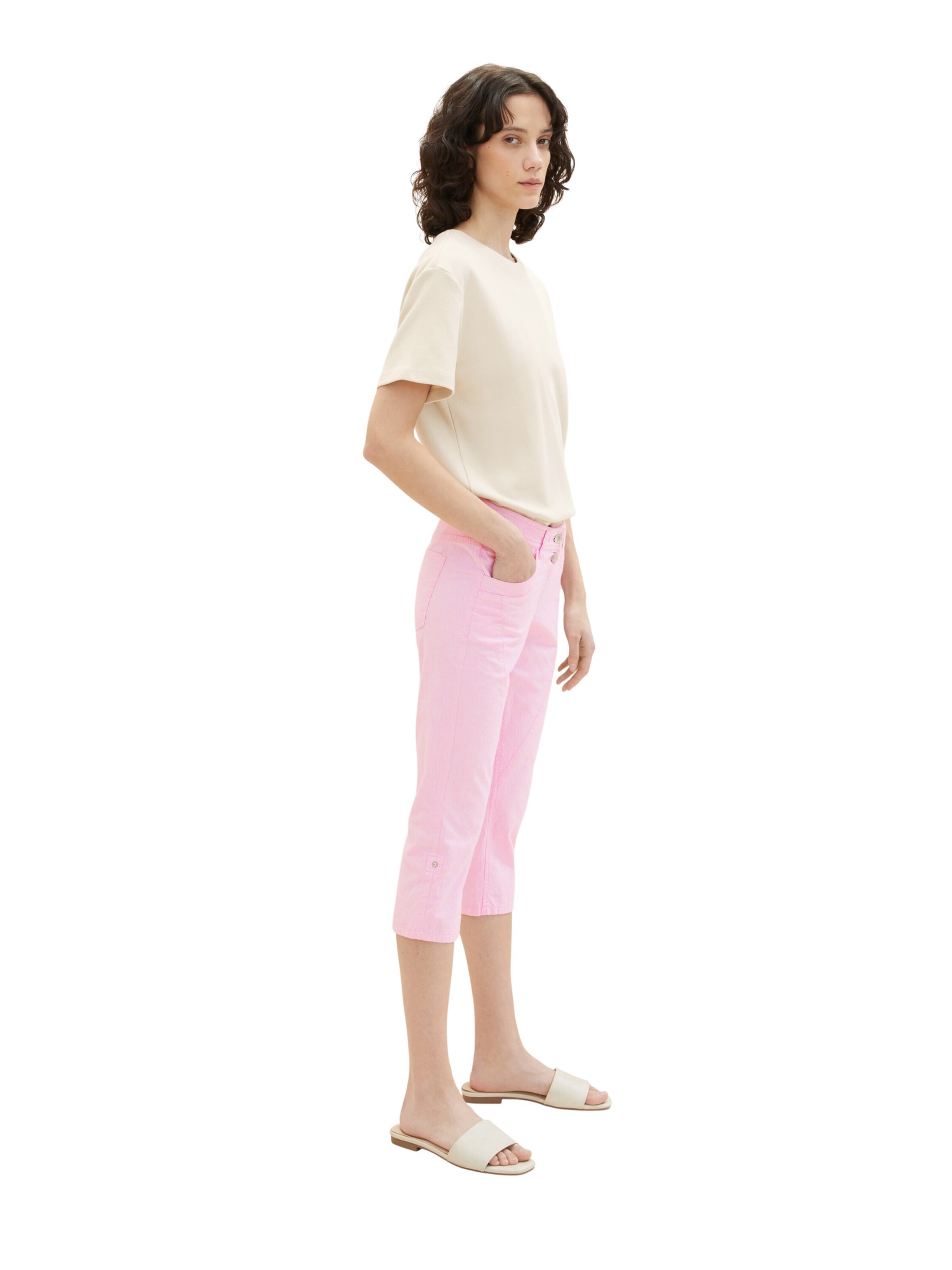 TOM TAILOR Slimfit Hose in Pink
