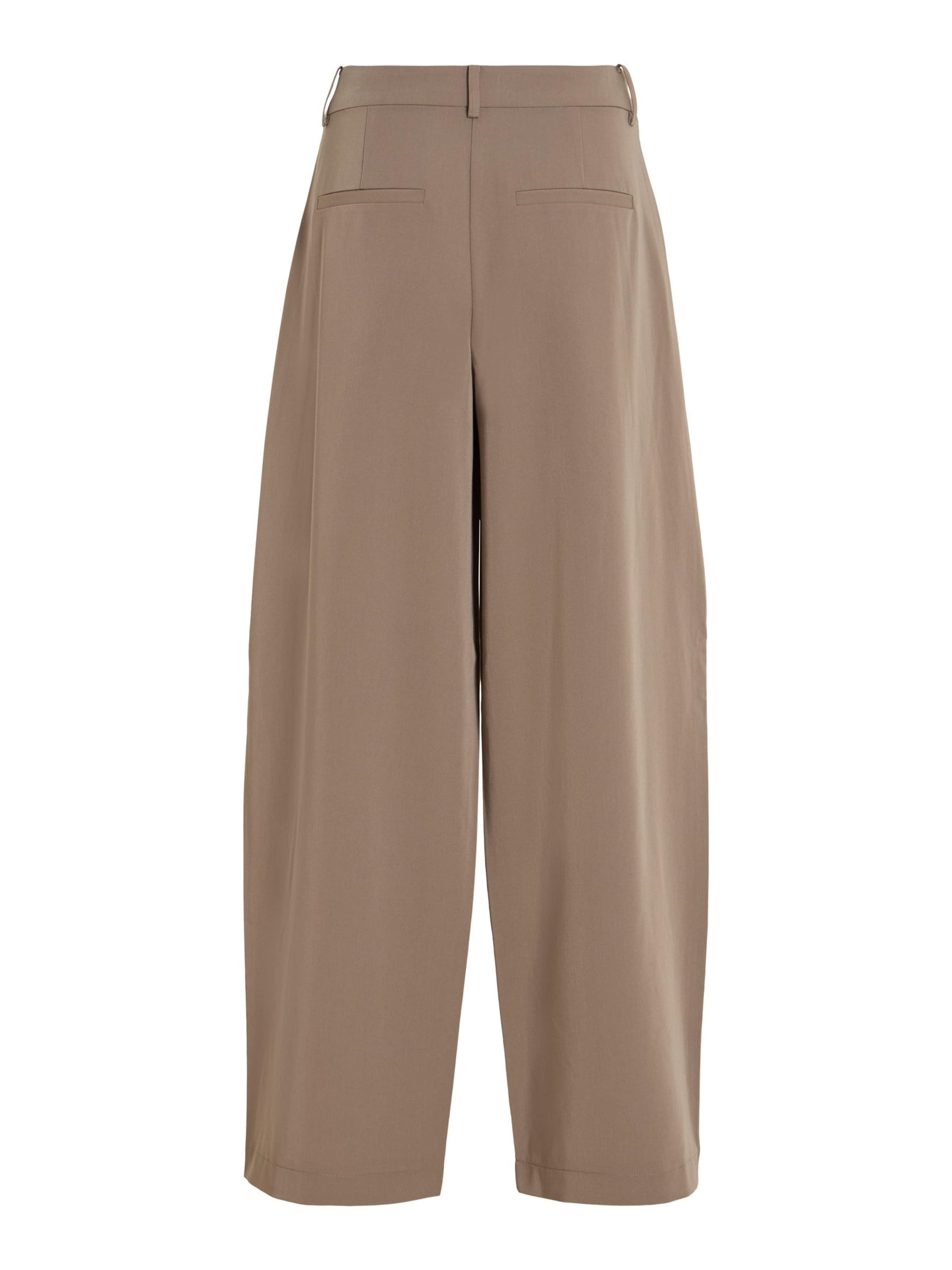 VILA - Ropa ancha Pantalón plisado 'VIMaya' en marrón