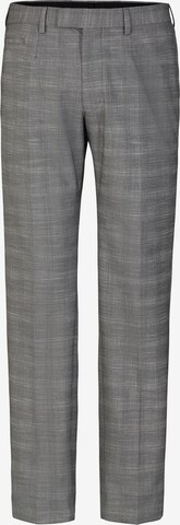 Coupe slim Pantalon à plis 'Kynd' STRELLSON en gris : devant