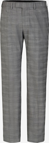 STRELLSON Slim fit Pleated Pants 'Kynd' in Grey: front