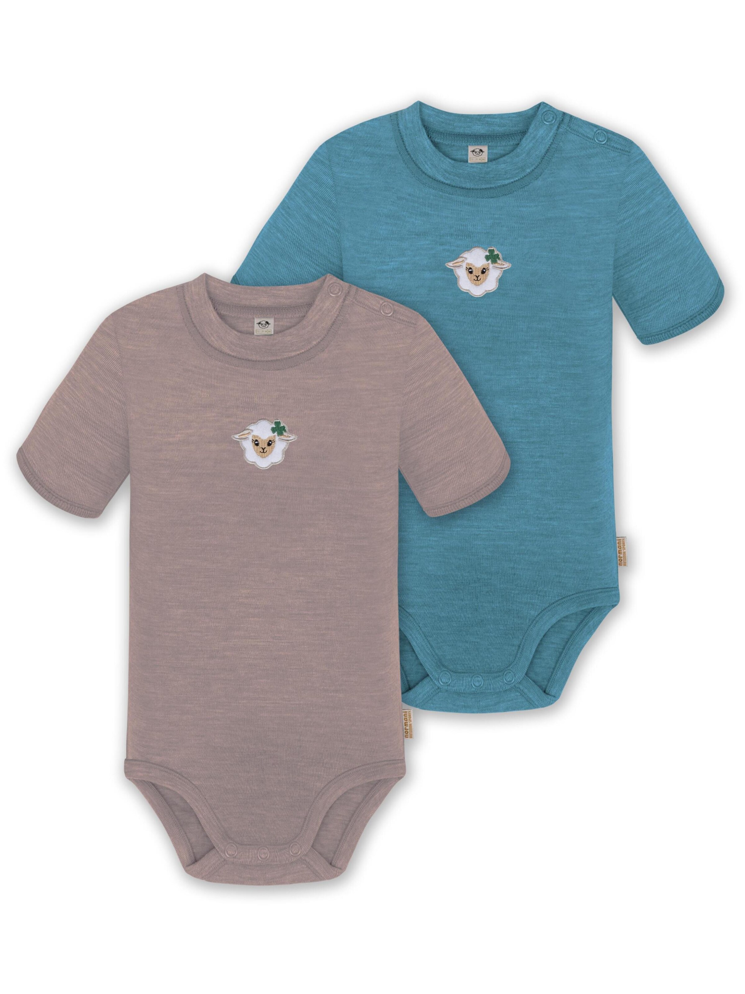 Barboteuse / body normani en rose : devant