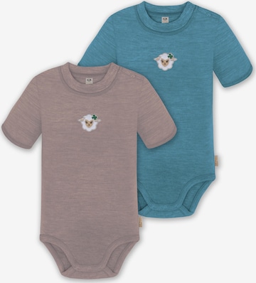 Barboteuse / body normani en rose : devant