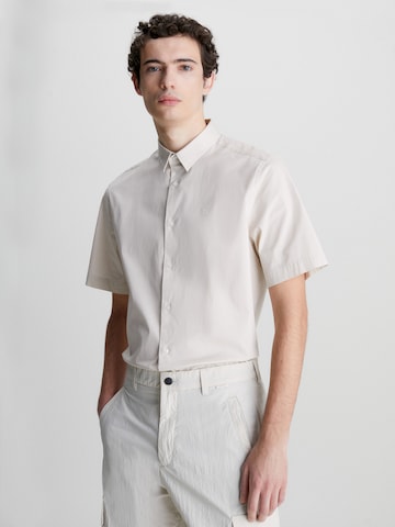 Calvin Klein Regular Fit Hemd in Grau: predná strana