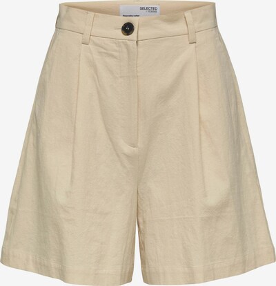 Selected Femme Tall Pleat-front trousers in Sand, Item view