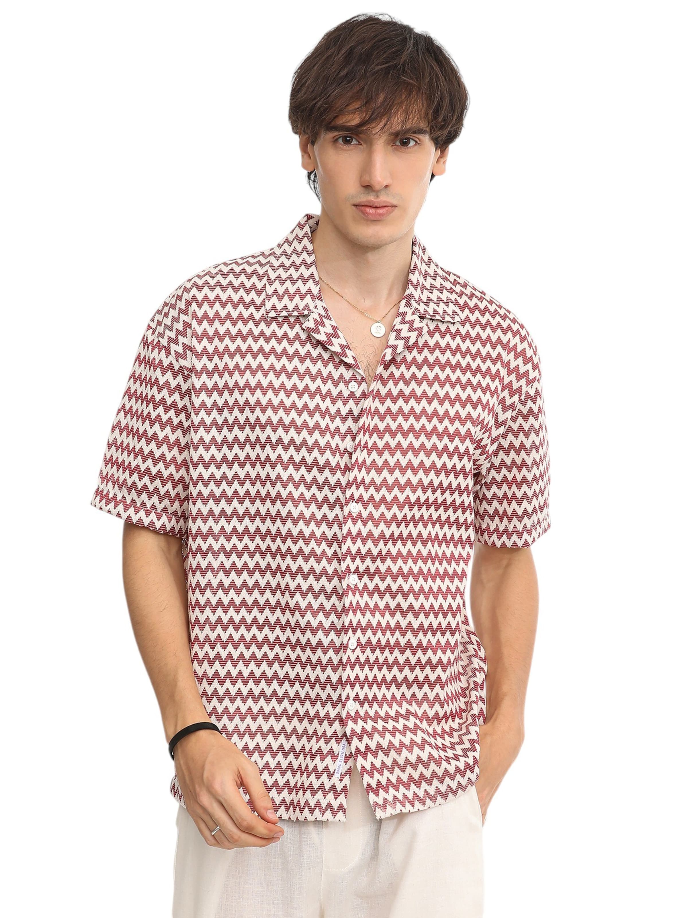 Campus Sutra Knit Cardigan 'Zillah' in Red: front