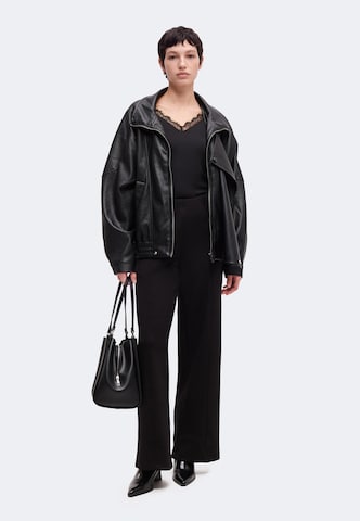 Loosefit Pantalon 'OBJANDREA' OBJECT en noir : devant