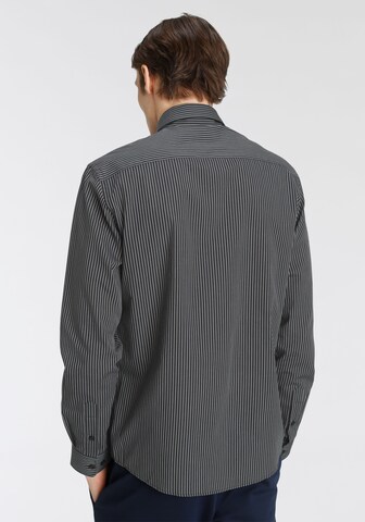 Man's World City Business EM Regular fit Button Up Shirt 'CVC' in Black