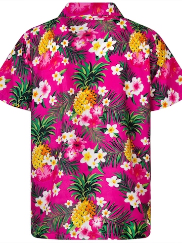 Maglietta 'Pineapple Flowers' di King Kameha in rosa