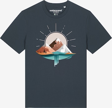 Watapparel T-Shirt ' Sunrise & Lake ' in Grau: Vorderseite