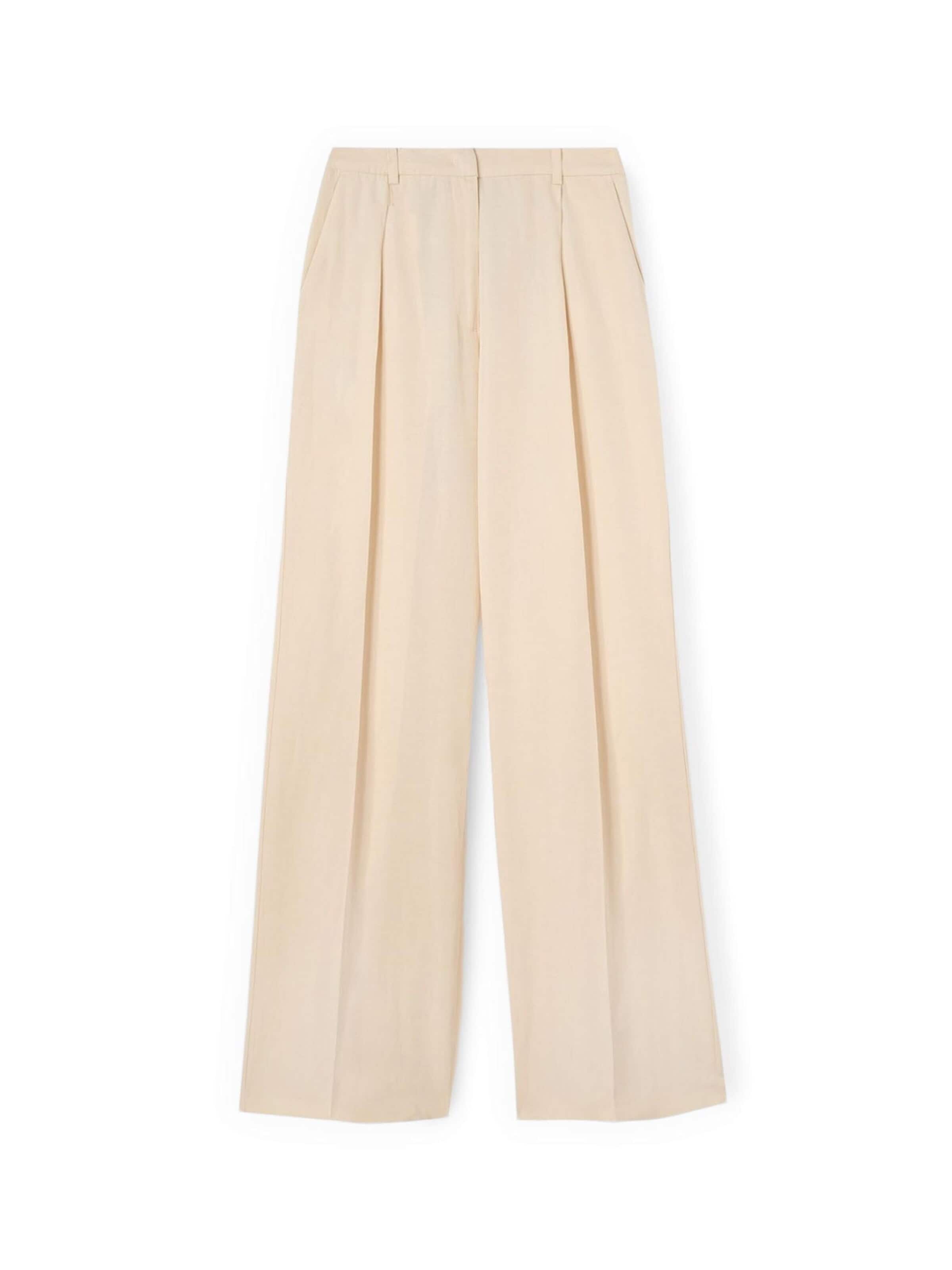 Wide Leg Pantalon MOTIVI en blanc : devant