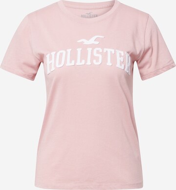 HOLLISTER Tričko – pink: přední strana