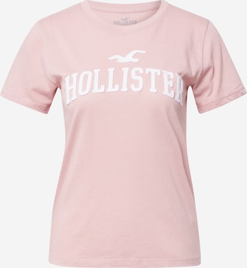 HOLLISTER Koszulka w kolorze różowy: przód