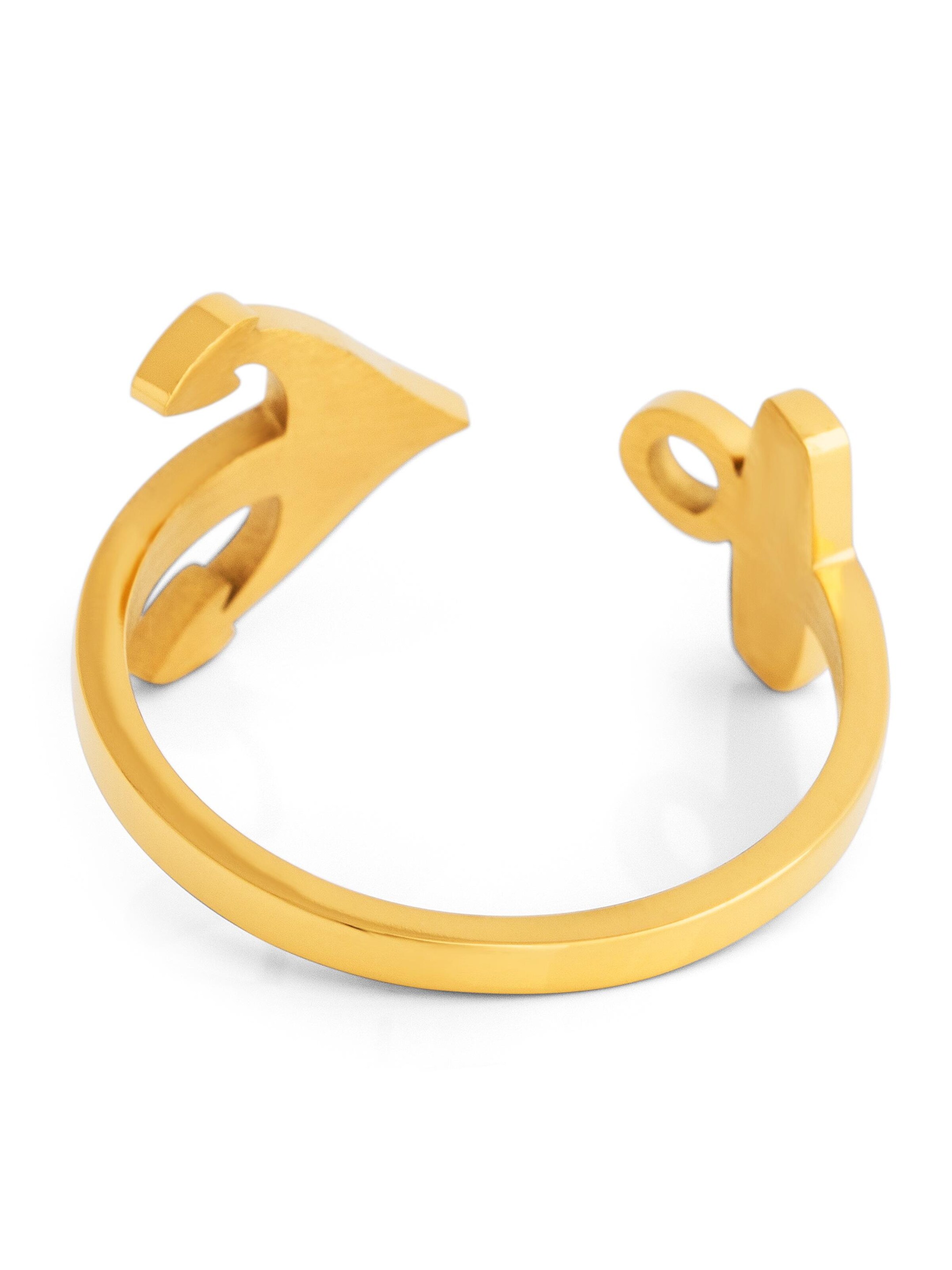 Akitsune Ring 'Anchor' in Gold