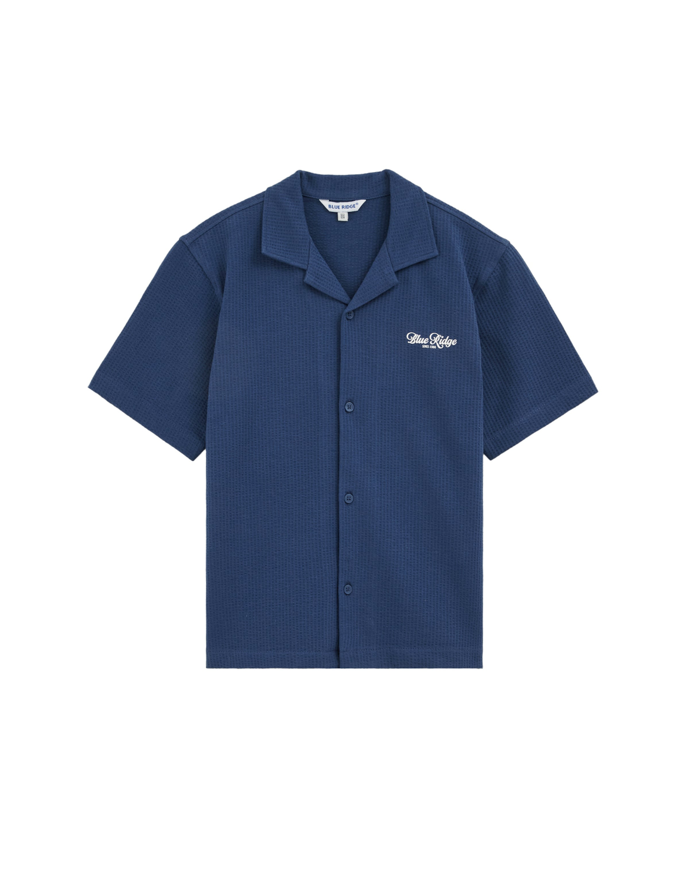 WE Fashion Comfort Fit Hemd in Blau: Vorderseite