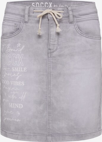 Soccx Skirt in Grey: front