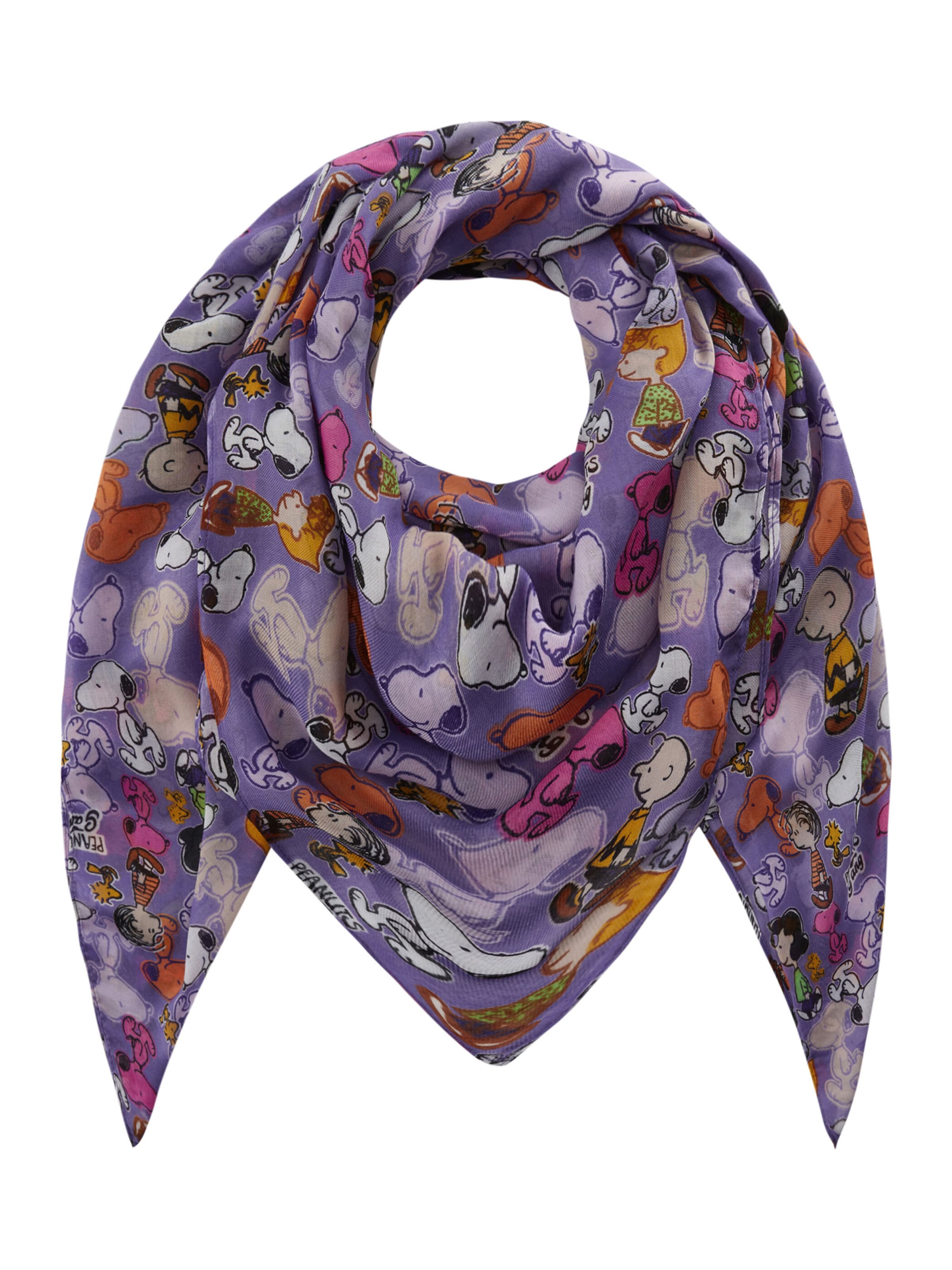 CODELLO Shawl 'PEANUTS' in Purple: front