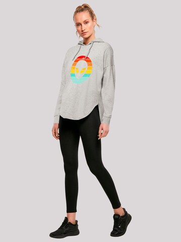 F4NT4STIC Sweatshirt 'Alien Retro Sonnenuntergang' in Grijs