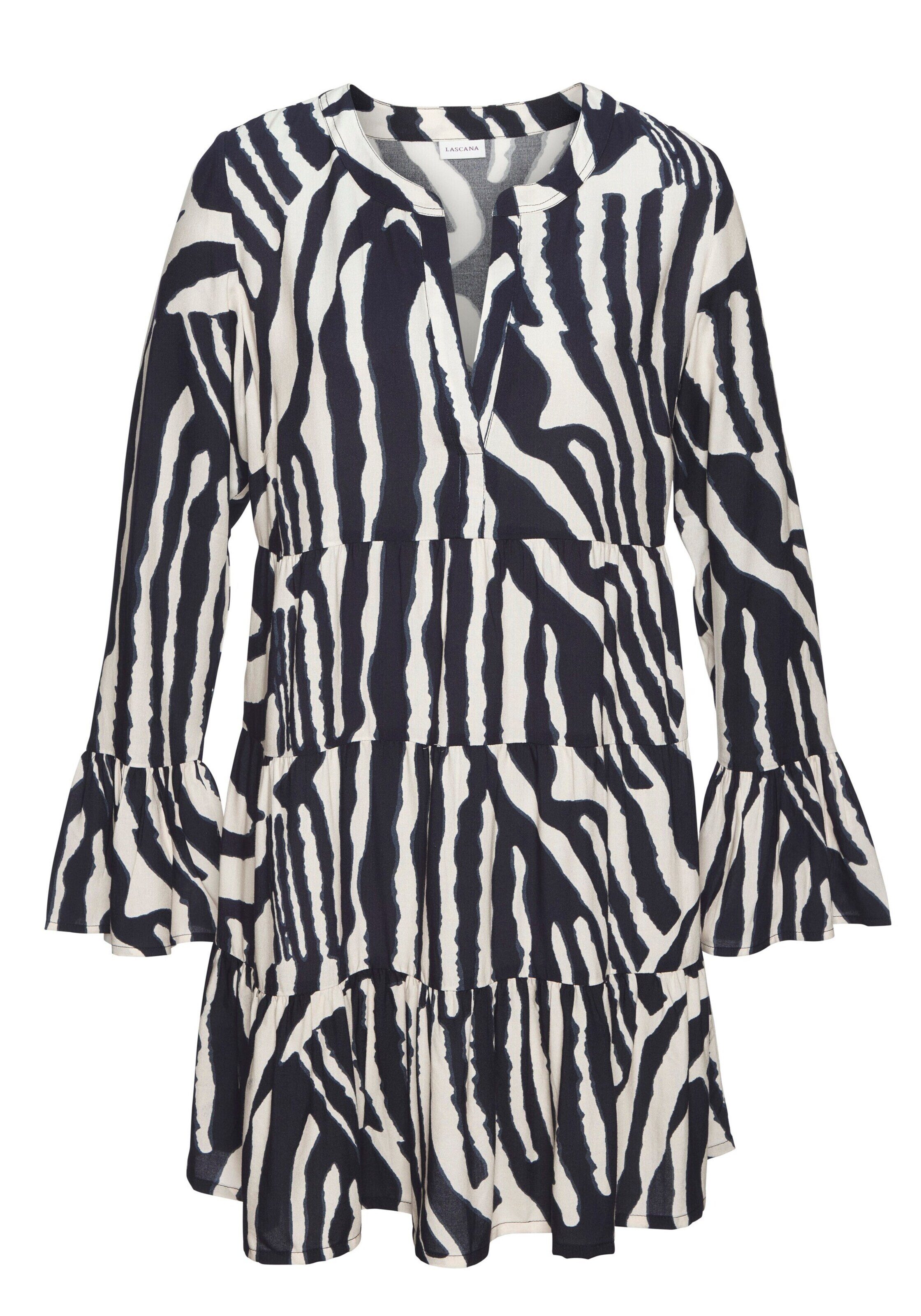 LASCANA Dress in Anthracite / Black / White, Item view