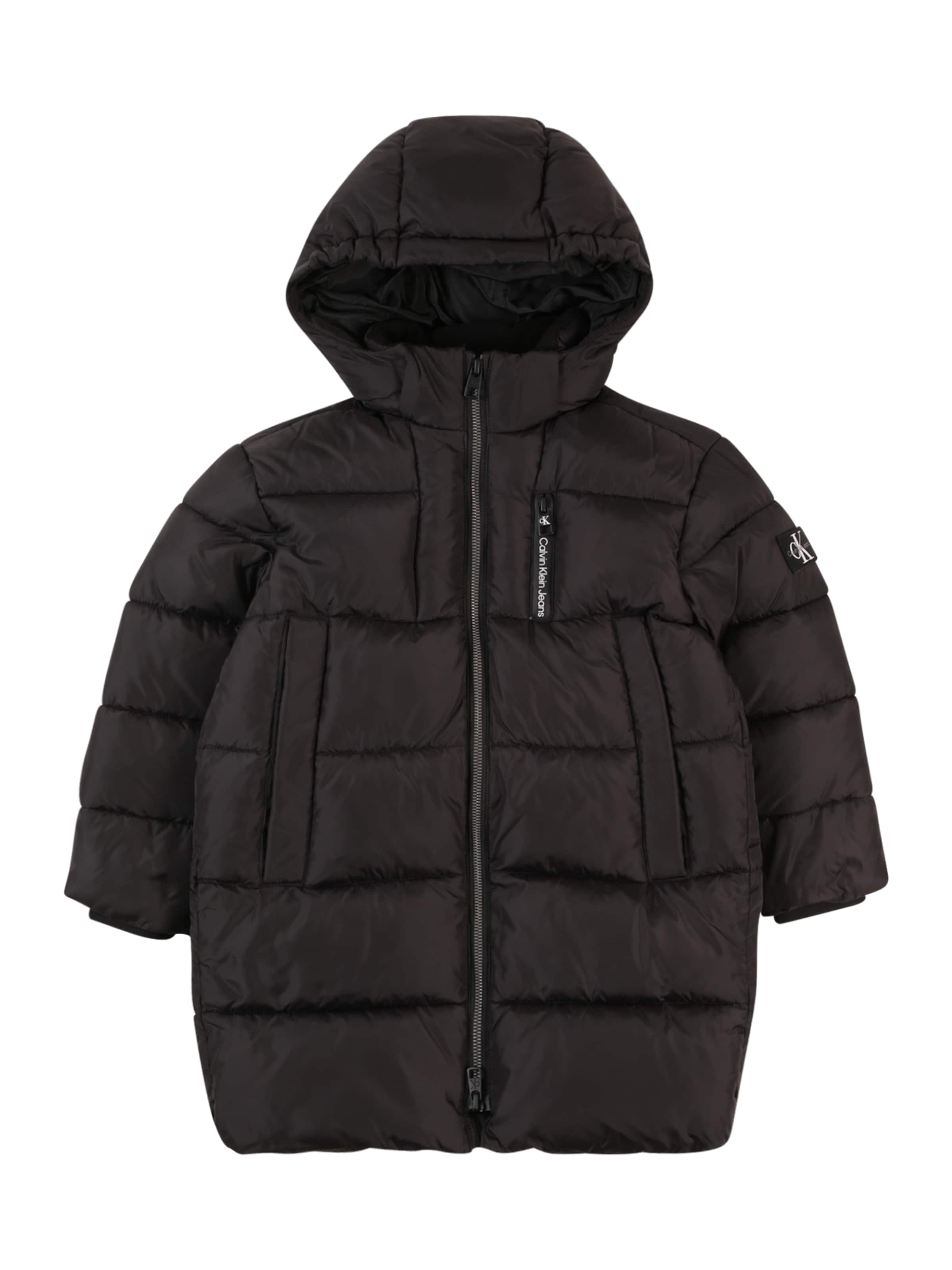 Calvin Klein Jeans Between-season jacket 'ESSENTIAL' in Black: front