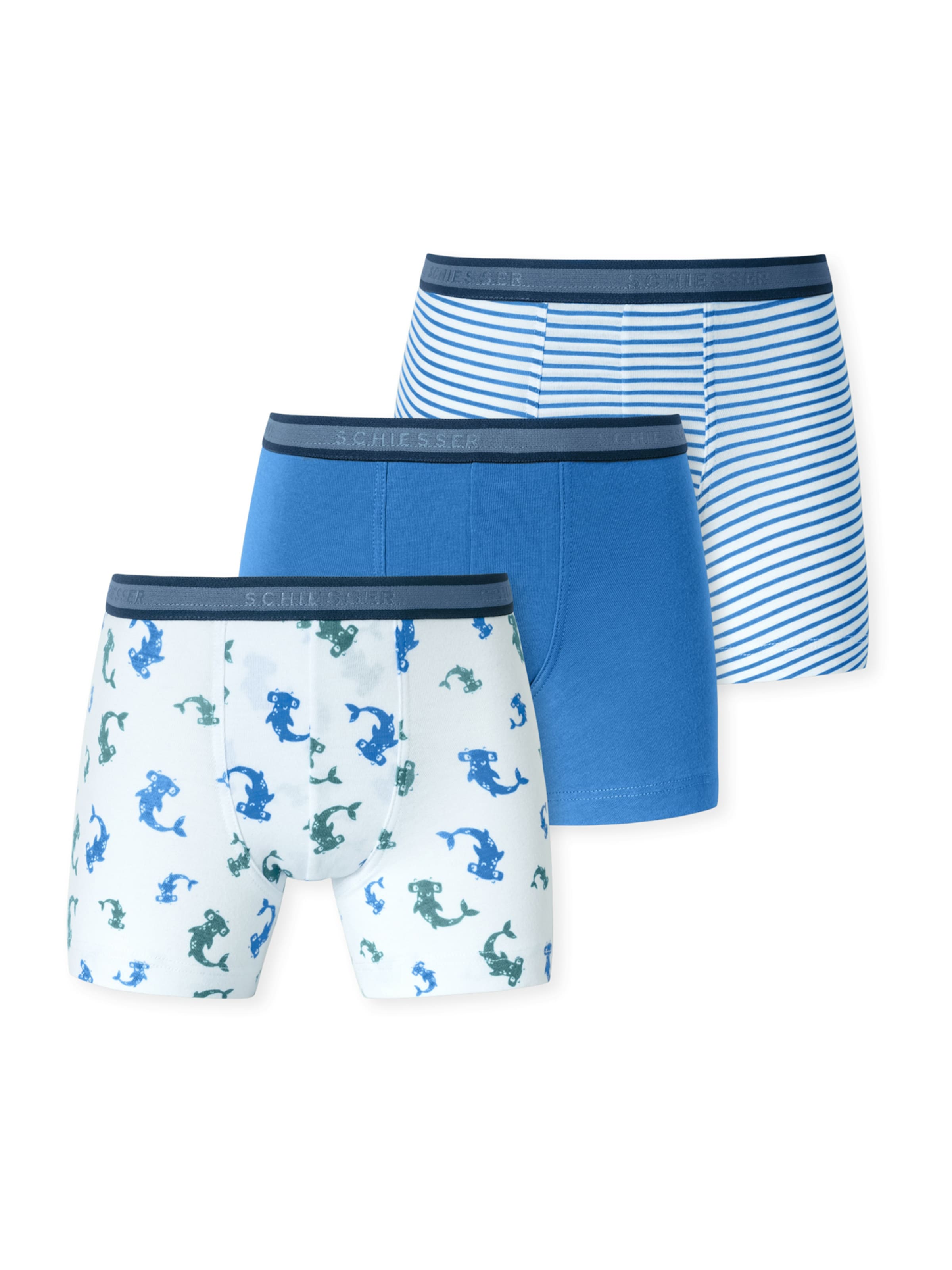 SCHIESSER - Calzoncillo en azul: frente