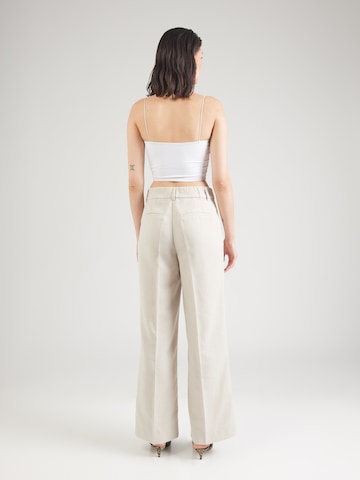 co'couture Wide leg Pleated Pants 'Lisa' in Beige