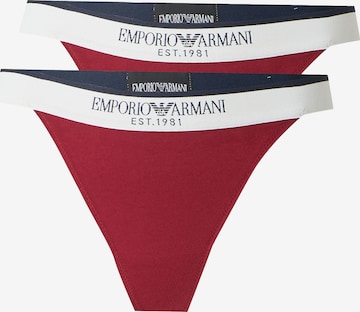 Emporio Armani Tanga – červená: přední strana