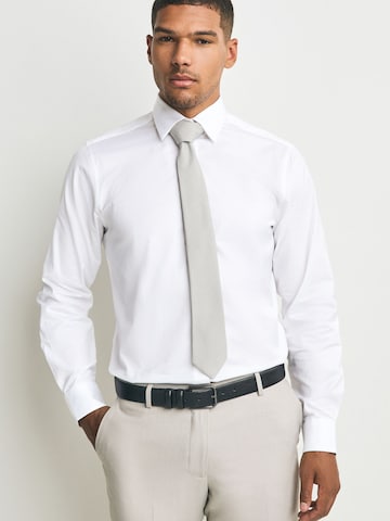 Next Regular fit Button Up Shirt in Grey: front