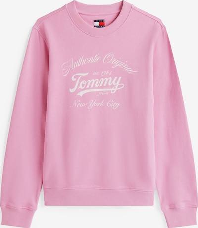 Tommy Jeans Sweater majica 'ESSENTIAL' u roza / bijela, Pregled proizvoda