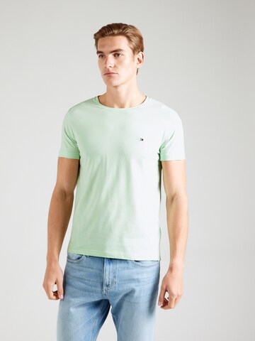 TOMMY HILFIGER - Ajuste estrecho Camiseta en verde: frente