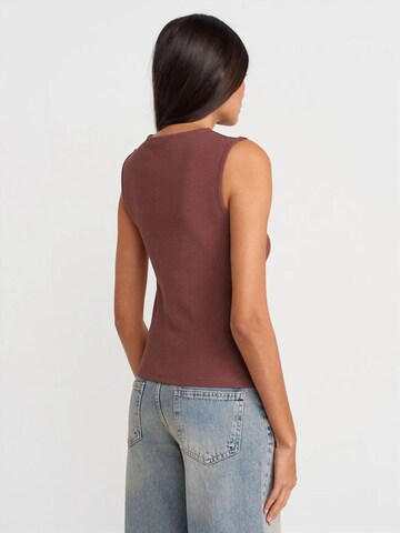Dilvin Top in Brown