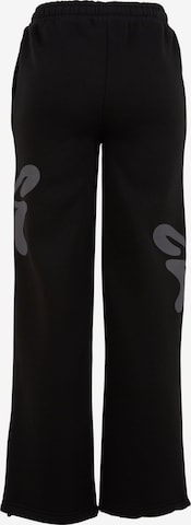 FeliciousLoosefit Hlače - crna boja: prednji dio