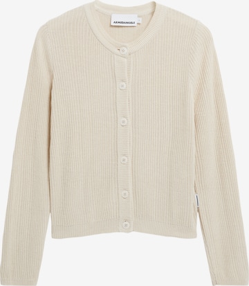 ARMEDANGELS Gebreid vest in Wit: voorkant