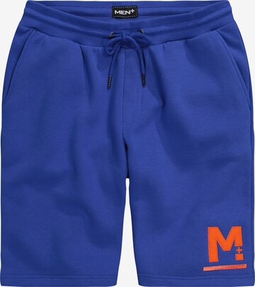 Men Plus Regular Shorts in Blau: predná strana