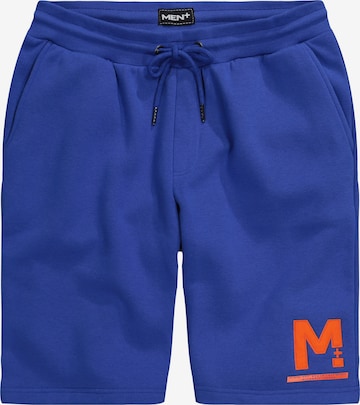 Men Plus Sportbroek in Blauw: voorkant